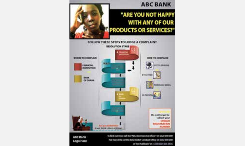 The Bank of Ghana has provided a poster template