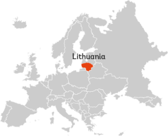 Map of Lithuania