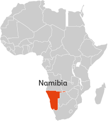 Map of Namibia