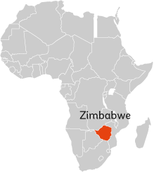 Map of Zimbabwe