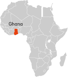 Map of Ghana