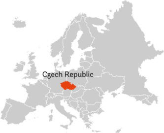 Map of Czech Republic