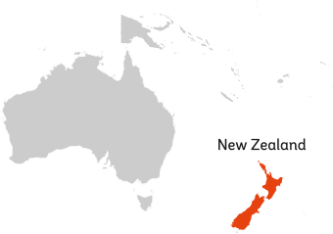 Map of New Zealand